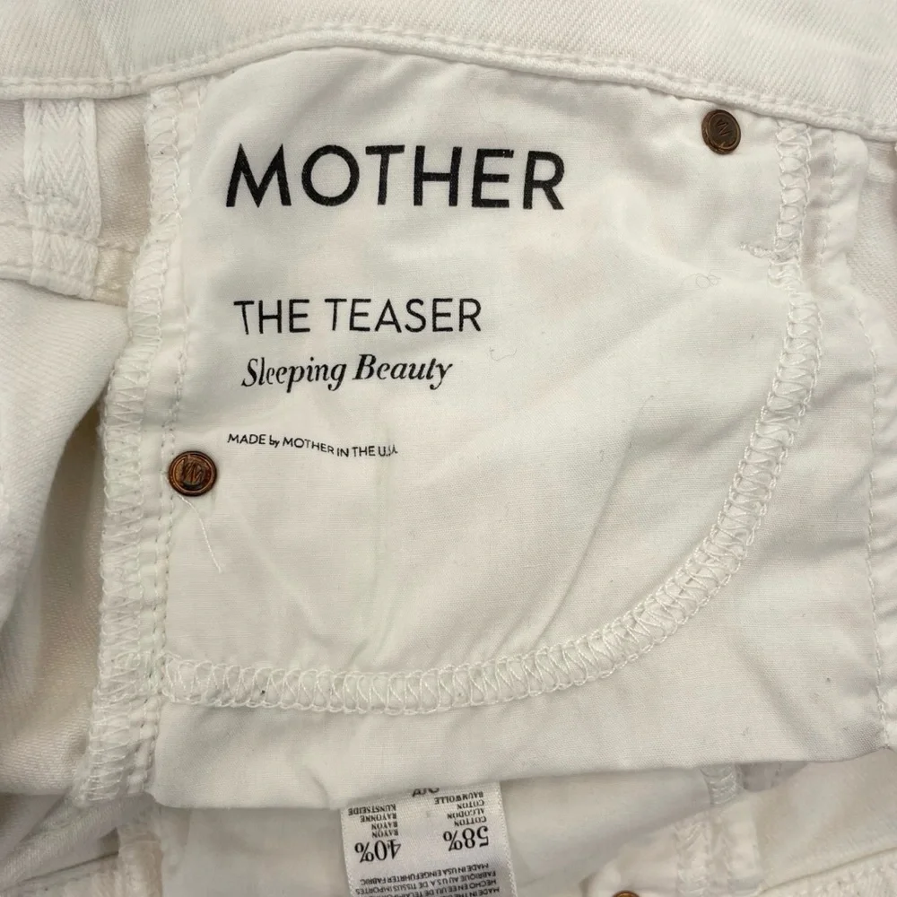 MOTHER The Teaser Jeans 25 White
